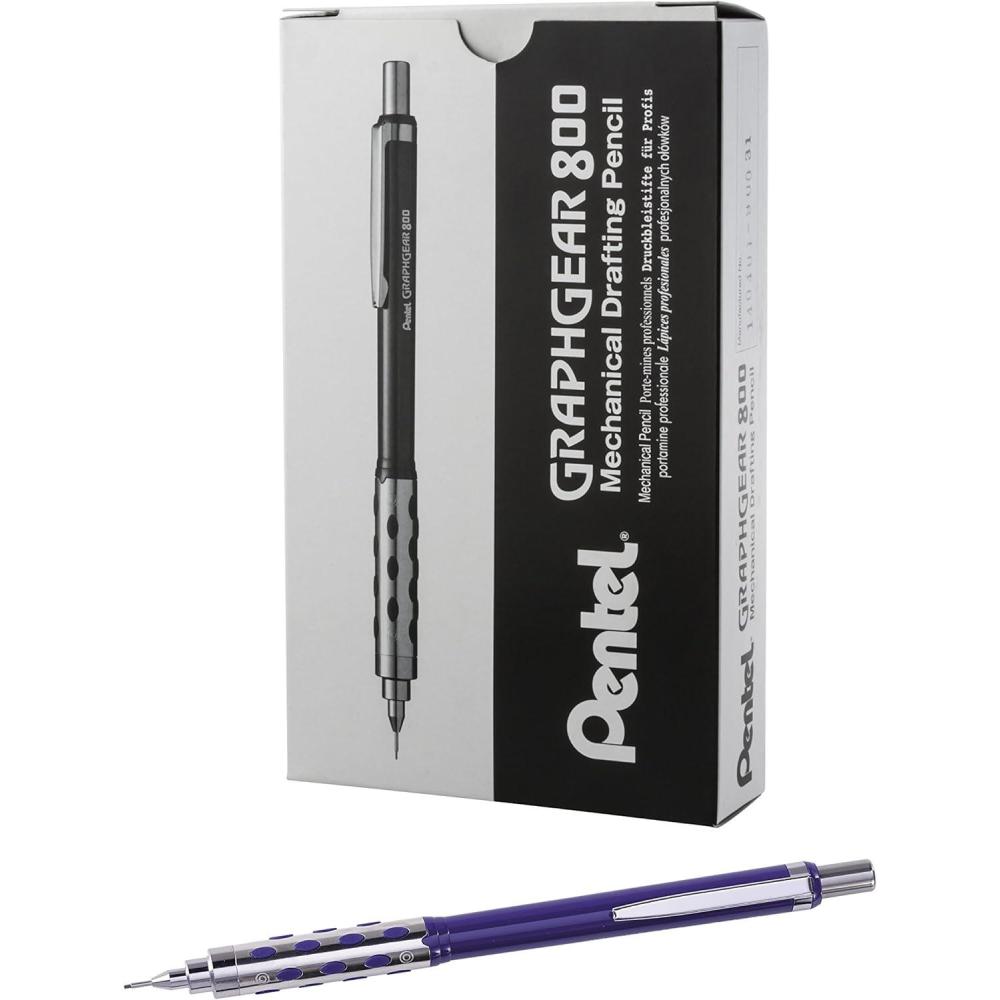 image:imagePentel GraphGear 800 Mechanical Drafting Pencil 07mm Blue barrel 12 pack PG807C