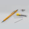 Pentel P209G Sharp Mechanical Drafting Pencil, 0.9 mm, Yellow Barrel(1 Count (Pack of 1))