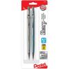 Pentel Sharp Mechanical Pencil (0.7mm) Metallic Barrels, Assorted Barrel Colors, Pack of 2 (P207MBP2M1)
