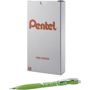 Pentel ICY Mechanical Pencil, (0.9mm), Tinted Lime Green Barrel, 12 pack (AL29TK)