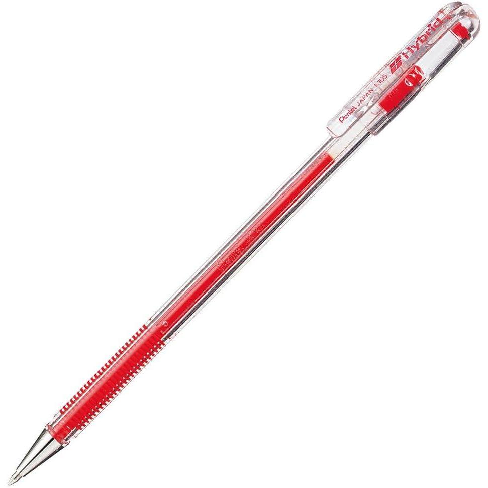 image:imagePentel K105GA WaterBased Ballpoint Pen Hybrid 002 inches 05 mm Black 10 Pieces10 Red