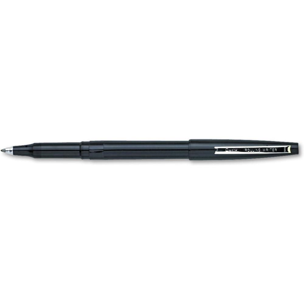 image:imagePentel Rolling Writer Pen 08 Millimeter Cushion Ball Tip Black Ink 12 pens R100ABlack