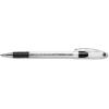 Pentel BK90A R.S.V.P. Stick Ballpoint Pen, 7mm, Trans Barrel, Black Ink, Dozen