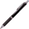 Pentel Energel Alloy RT Gel Pen Medium Point Metal Tip Ballpoint Pen Black ink + Refill (Black Body)