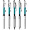 Pentel Energel Infree Gel Ink Ballpoint Pen 0.5mm, Needle Tip, Turquoise blue Ink, 5 pen set(Japan Import)