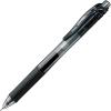 Pentel Knock Gel Ballpoint Pen Energel X, 0.5mm Needle Tip, Blue Ink (BLN105-C)(black)