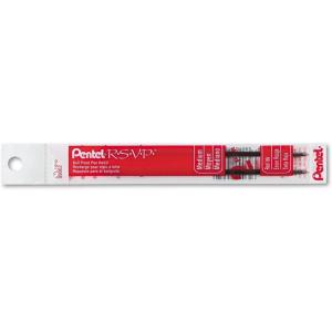 Pentel Refill Ink for BK91 R.S.V.P. Ballpoint Pen, Medium Line, Red Ink, 2 Pack (BKL10-B)