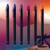 Pentel EnerGel Kuro Shades of Dusk, Retractable Liquid Gel Pen, Assorted Ink Colors, 6pk (BL437DUSPF6)(Shades of Dusk)