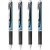 Pentel EnerGel RTX Liquid Gel Pen, Medium (0.7mm), Black Ink, 4-pk (BLN77PF4A)(Black)