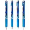 Pentel EnerGel RTX Liquid Gel Pen, Medium (0.7mm), Black Ink, 4-pk (BLN77PF4A)(Blue)