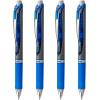 Pentel EnerGel RTX Liquid Gel Pens, Bold (1.0mm), Blue Ink, 4-pk (BL80PF4C)(Blue)
