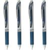 Pentel EnerGel RTX Liquid Gel Pens, Medium (0.7mm), Navy Blue Ink, 4-pk (BL77PF4CA)