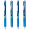 Pentel EnerGel RTX Liquid Gel Pens, Needle Tip, Fine (0.5mm), Black Ink, 4-pk (BLN75PF4A)(Blue)