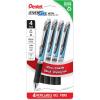 Pentel EnerGel RTX Liquid Gel Pen, Medium (0.7mm), Black Ink, 4-pk (BLN77PF4A)(Black)