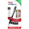 Pentel EnerGel RTX Retractable Gel Pen, 0.7mm, Medium Point, Black Ink, Black Grip 6 count