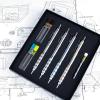 Pentel Arts GraphGear 1000 Mechanical Pencil Premium Gift Set with Refill Leads & Erasers (PG1000BXSET)(1 Count (Pack of 6))