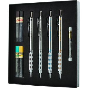 Pentel Arts GraphGear 1000 Mechanical Pencil Premium Gift Set with Refill Leads & Erasers (PG1000BXSET)(1 Count (Pack of 1))