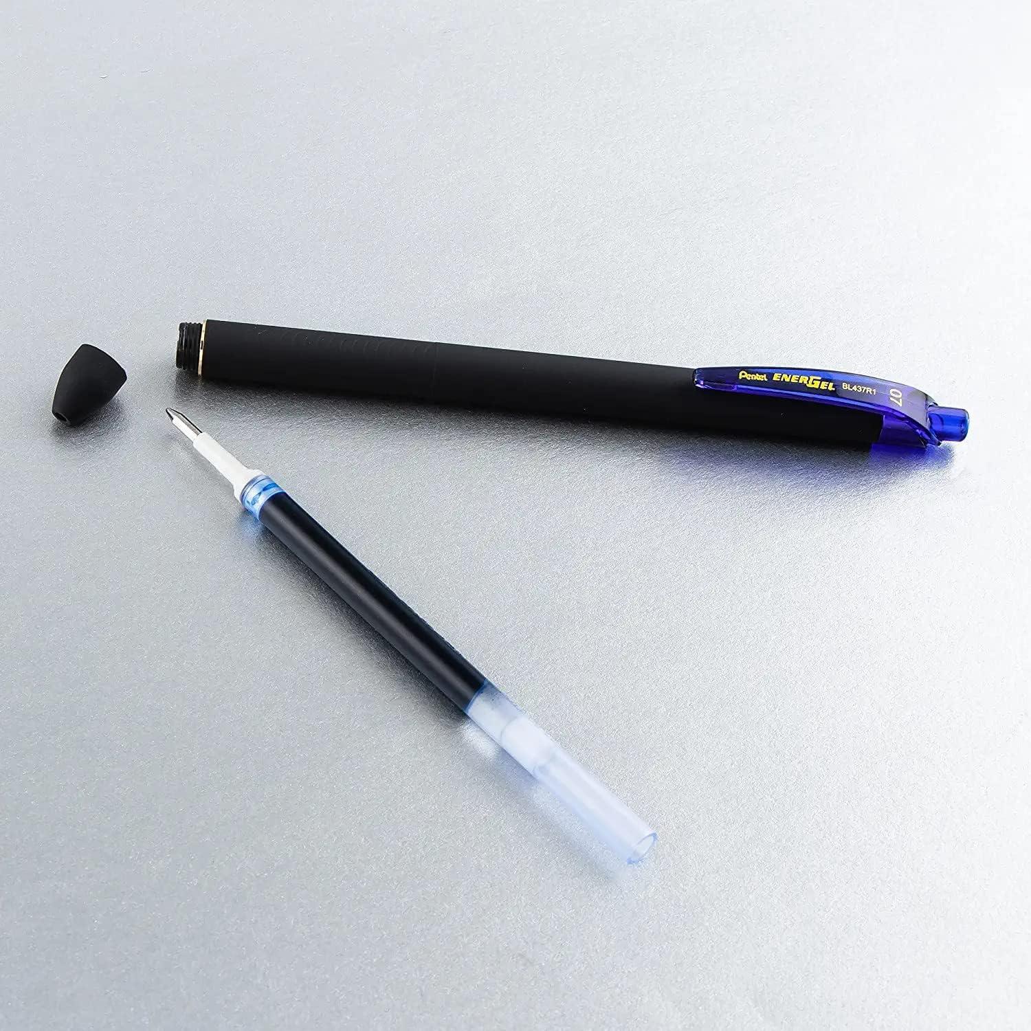 image:imagePentel Energel 07 Kuro Gel Pen Medium Line 12 Pack of 6 Black amp 6 Blue12 Count Pack of 1