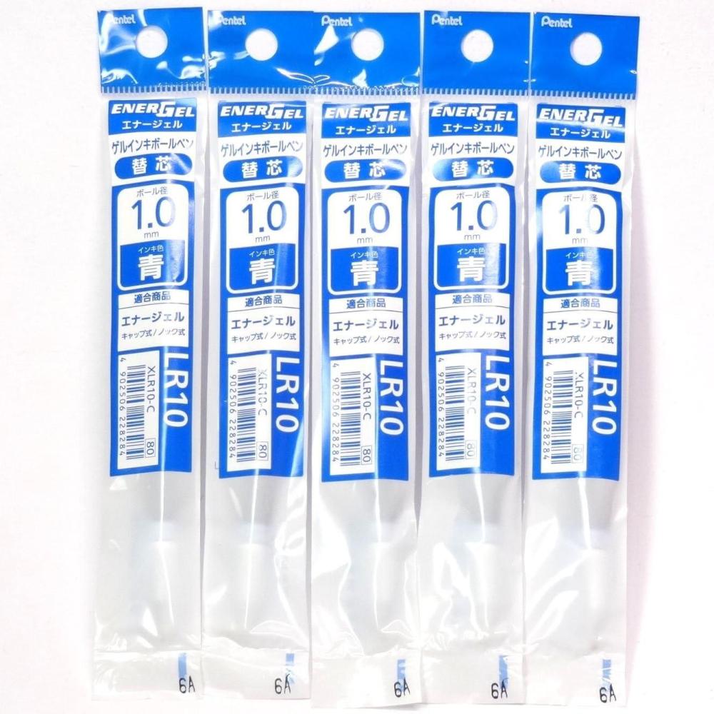 image:imagePentel 10mm Blue Ink Refill XLR10C for EnerGel Liquid Gel Ballpoint Pen BL60C 5 Packtotal 5 pcs Japan Import KomainuDou Original Package