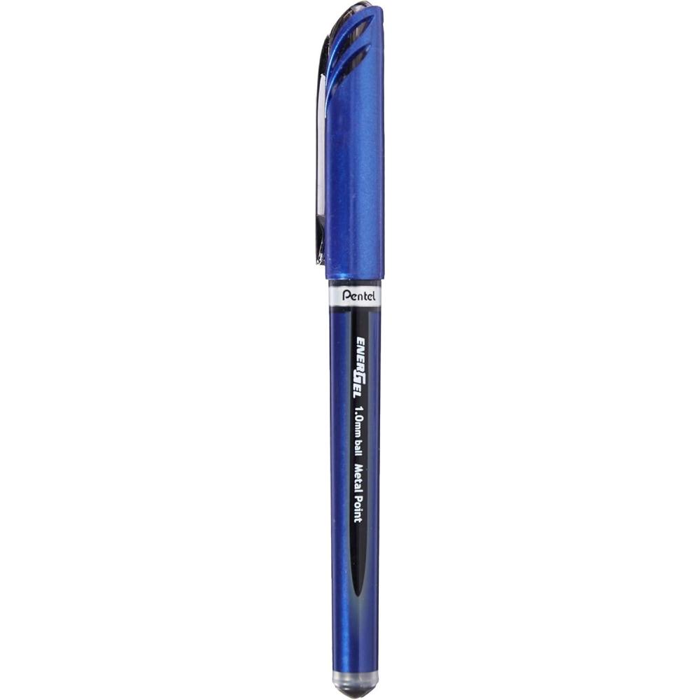 image:imagePentel Energel Euro Ballpoint Pen 10mm Triangle Tip Blue Ink BL30CBlack