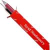 Pentel Energel Alloy RT Gel Pen Medium Point Metal Tip Ballpoint Pen Black ink + Refill (Red Body)