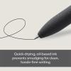 Pentel XBXAC35W Calme Tri-Color Ballpoint Pen, 0.02 inches (0.5 mm), Grayish, White, 5 Pieces(Black Axle_10)