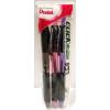 Pentel Click-n-Go Retractable Ballpoint Pens, Medium Black Ink, 3-Pack (BK450PP3M) by Pentel