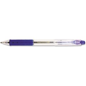 Pentel R.s.v.p. Rt Ballpoint Pen, Retractable, Medium 1 Mm, Blue Ink, Clear Barrel, Dozen
