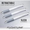 Pentel Floatune Retractable Rollerball, 0.8mm Medium Point, Black Ink, 5-pk (BY208PF5A)(Black)
