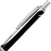 Pentel Energel 0.7mm Alloy Rt Retractable Gel Ink Pens – Pack of 3 – Black, Silver and Aquamarine Colored Metal Barrels
