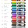 Pentel Energel Knock Ballpoint Pen, 0.7mm Triangle Tip, Siver Body with Blue Accent (BL77-C)(Siver Body With Red Accent)