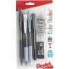 Pentel Color Shades Writing Pack – Pastel Pink (BLBKALZBPP)(Black)