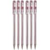 Pentel Red Superb Ballpoint Pen Ball Point Pens 0.7mm Nib Tip 0.25mm Line Width Fine Line Refillable Ink BK77 (Pack of 6)
