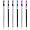 Pentel Superb Ballpoint Pen Ball Point Pens 0.7mm Nib Tip 0.25mm Line Width Fine Line Refillable Ink BK77 – Pack Of 6 – Black, Blue & Violet Ink