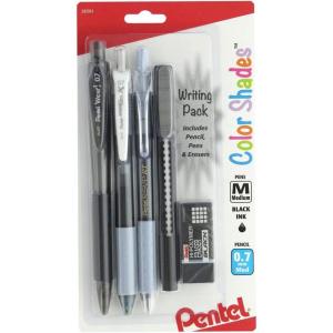 Pentel Color Shades Writing Pack – Pastel Pink (BLBKALZBPP)(Black)