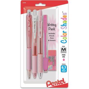 Pentel Color Shades Writing Pack – Pastel Pink (BLBKALZBPP)(Pink)