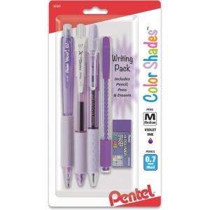 Pentel Color Shades Writing Pack – Pastel Pink (BLBKALZBPP)(Purple)