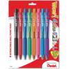 Pentel WOW! Retractable Ballpoint Pens, Medium Point, Assorted Colors, 8/Pack, 6 Packs (PENBK440BP8M-6)
