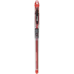 Pentel Needle Tip Gel Ballpoint Pen, Slicci, 0.25mm, Red (BG202B)