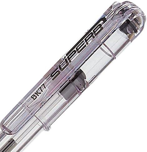 image:imagePentel BK77 Superb Ballpoint Pen Fine Point 07mm Black 3 PackBlack Red Blue