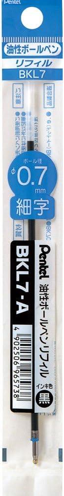 image:imagePentel BKL7A Ballpoint Pen Refill 07 Black Set of 10Black
