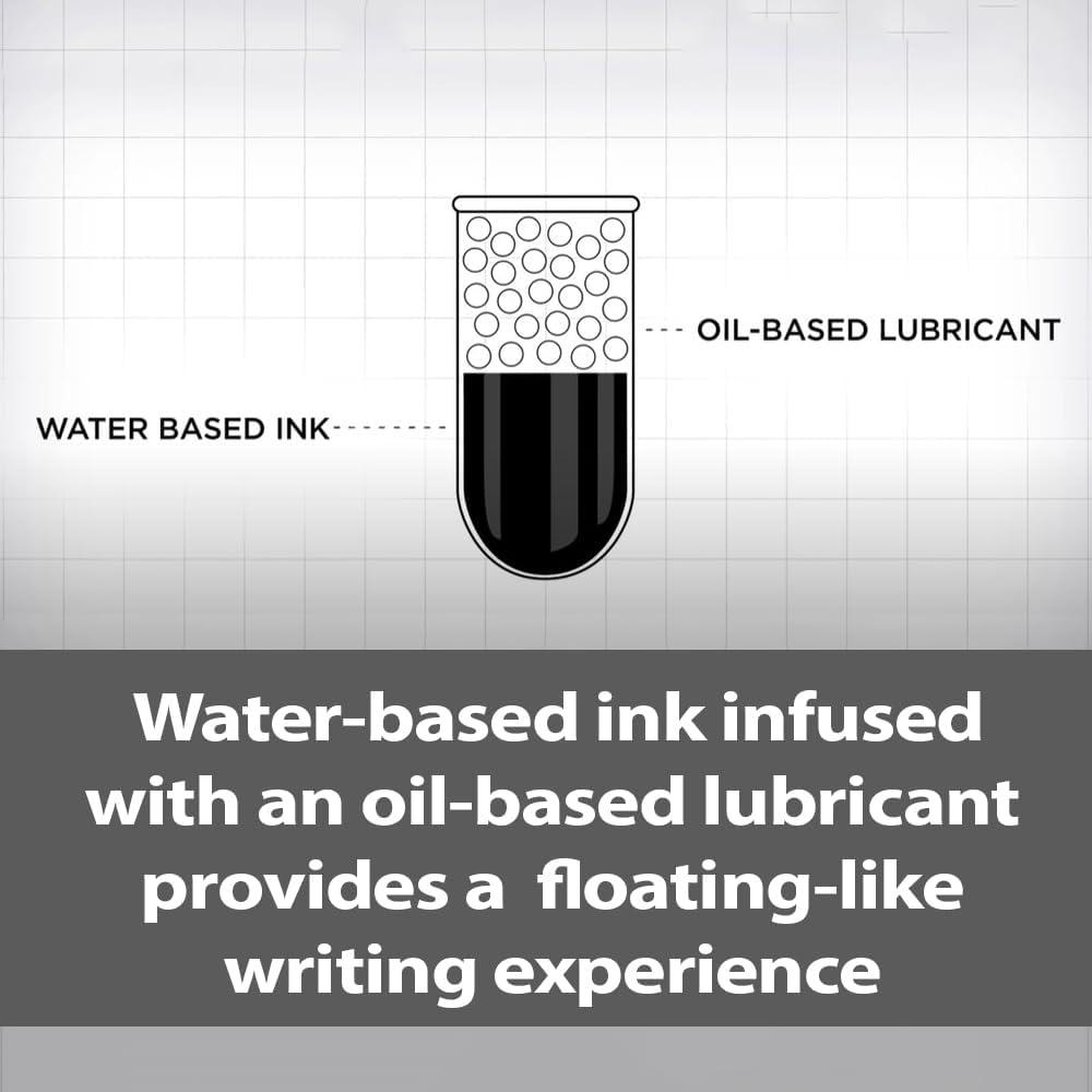 image:imagePentel Floatune Rollerball pen 10mm Bold Point Black Ink Pack of 12 BY110A
