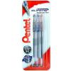 Pentel BK77 Superb Ballpoint Pen Fine Point 0.7mm Black 3 Pack(Black  Red & Blue)