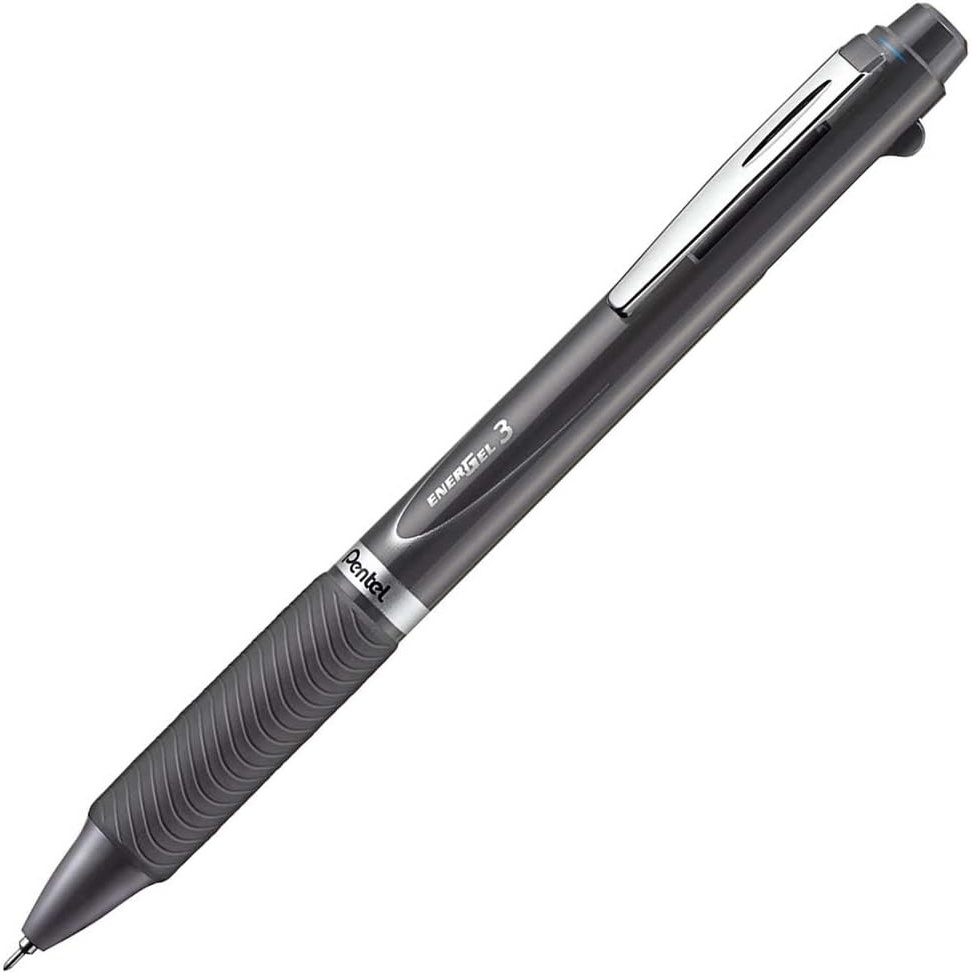 image:imagePentel MultiColor Gel Ballpoint Pen Energel BlackRedBlue XBLC35N