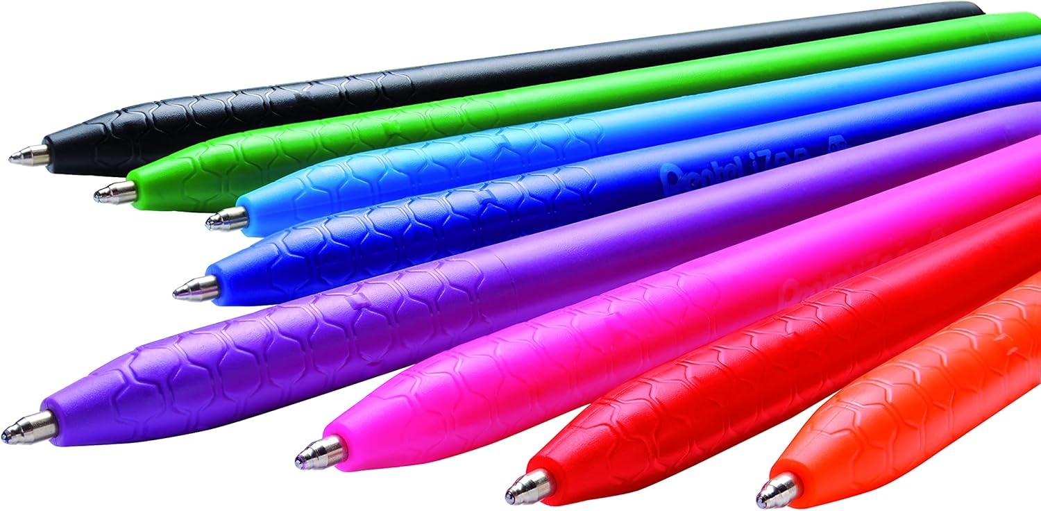 image:imagePentel iZee Retractable 10mm Ballpoint Assorted 30pc Tub